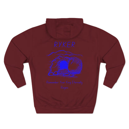 RYKER Christian Blue Letters Hoodie