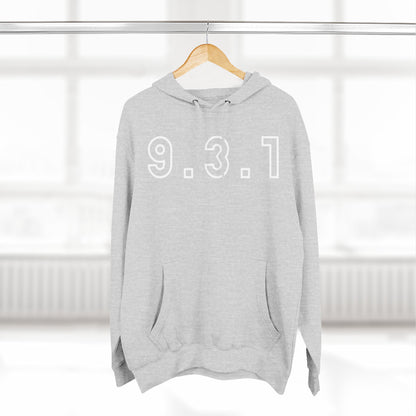 Adult 931 White Pullover Hoodie