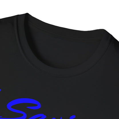 Adult 105 Christian Blue and White Letters