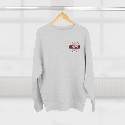 Adult 105 Christian Marron and White Letters Crewneck