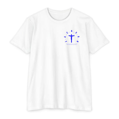 Jackson Blue Cross & Letters Blended
