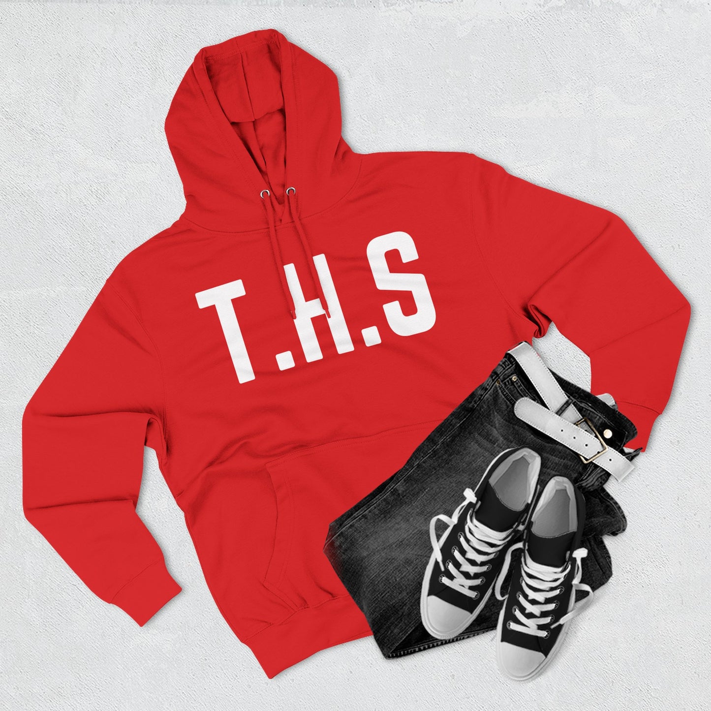 Adult T.H.S Trusting His Spirit Specialty Hoodie White Letters