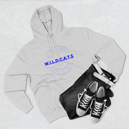 Wildcats Christian Blue Letters & Picture Hoodie