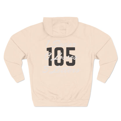 Adult 105 Christian White and Black Letters Hoodie