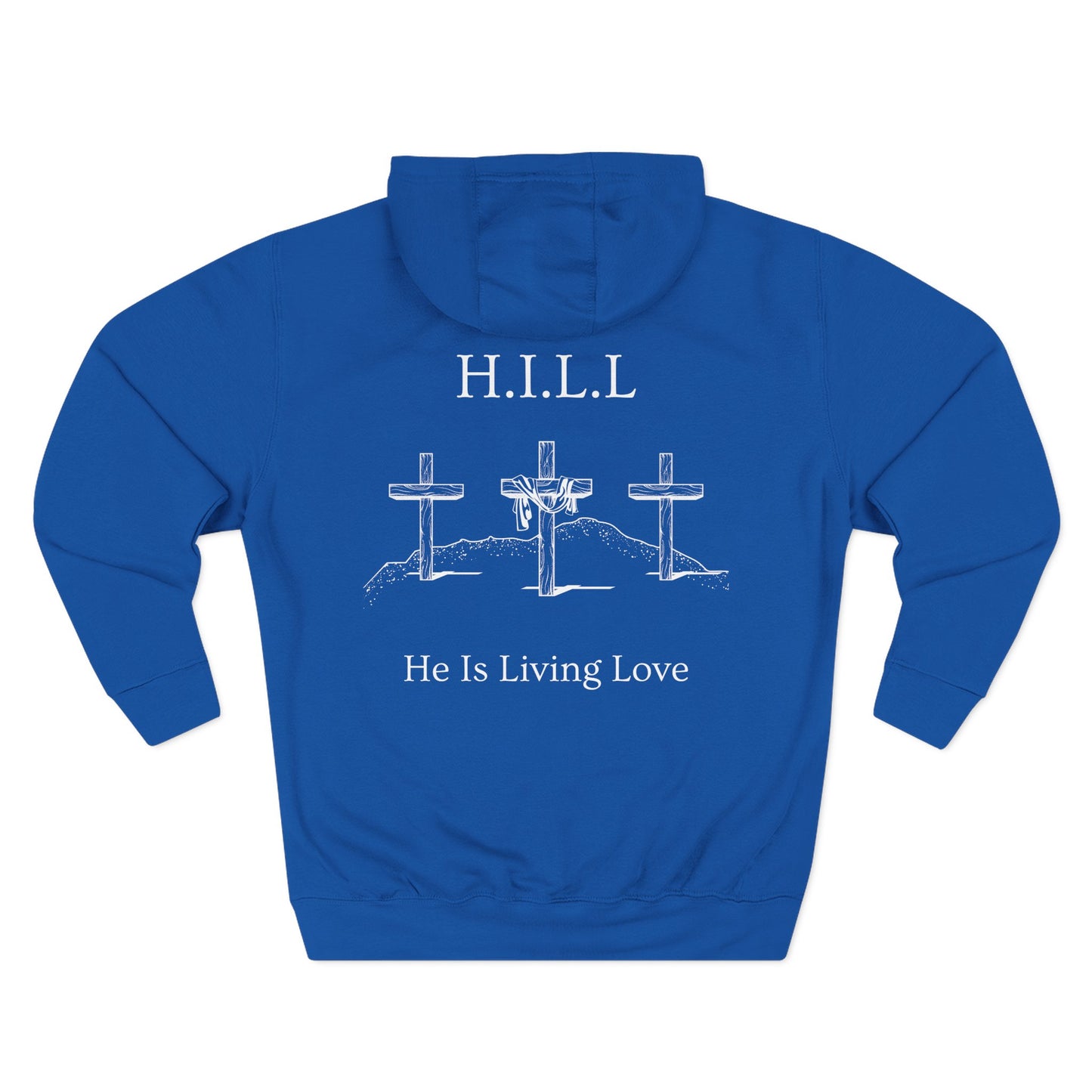Adult Hill Christian White Words Pullover Hoodie