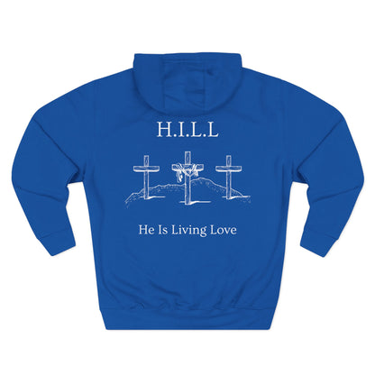 Adult Hill Christian White Words Pullover Hoodie