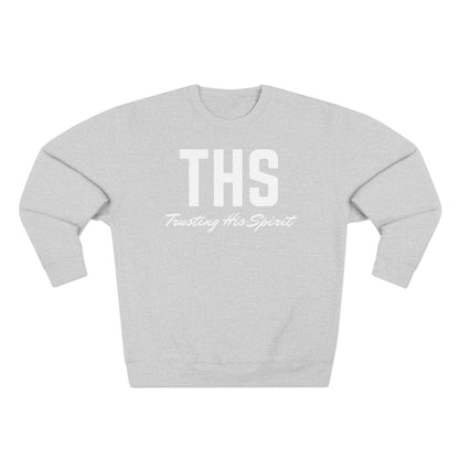 Adult THS Christian White Letters Crewneck