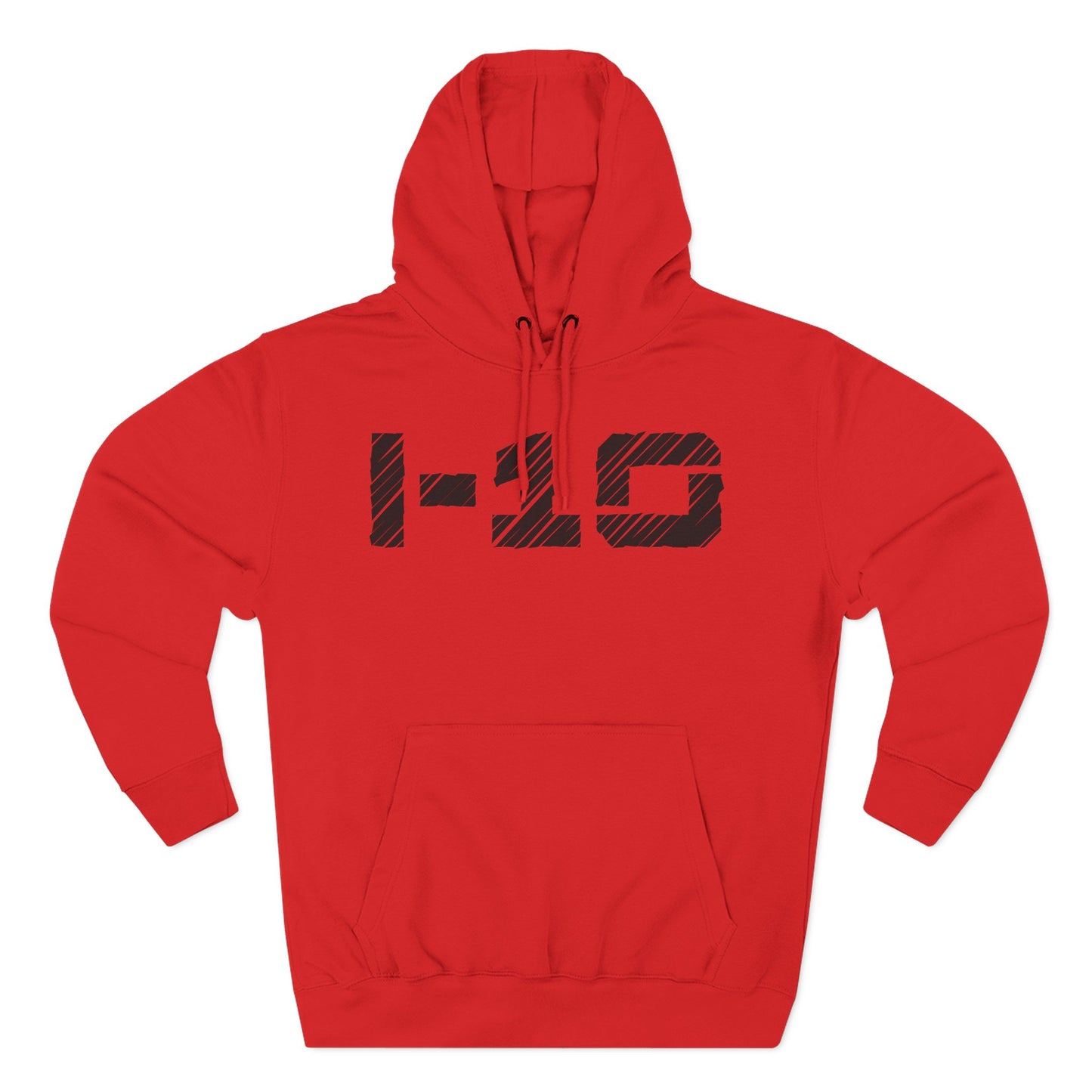 Adult I-10 Christian Black Words Pullover Hoodie