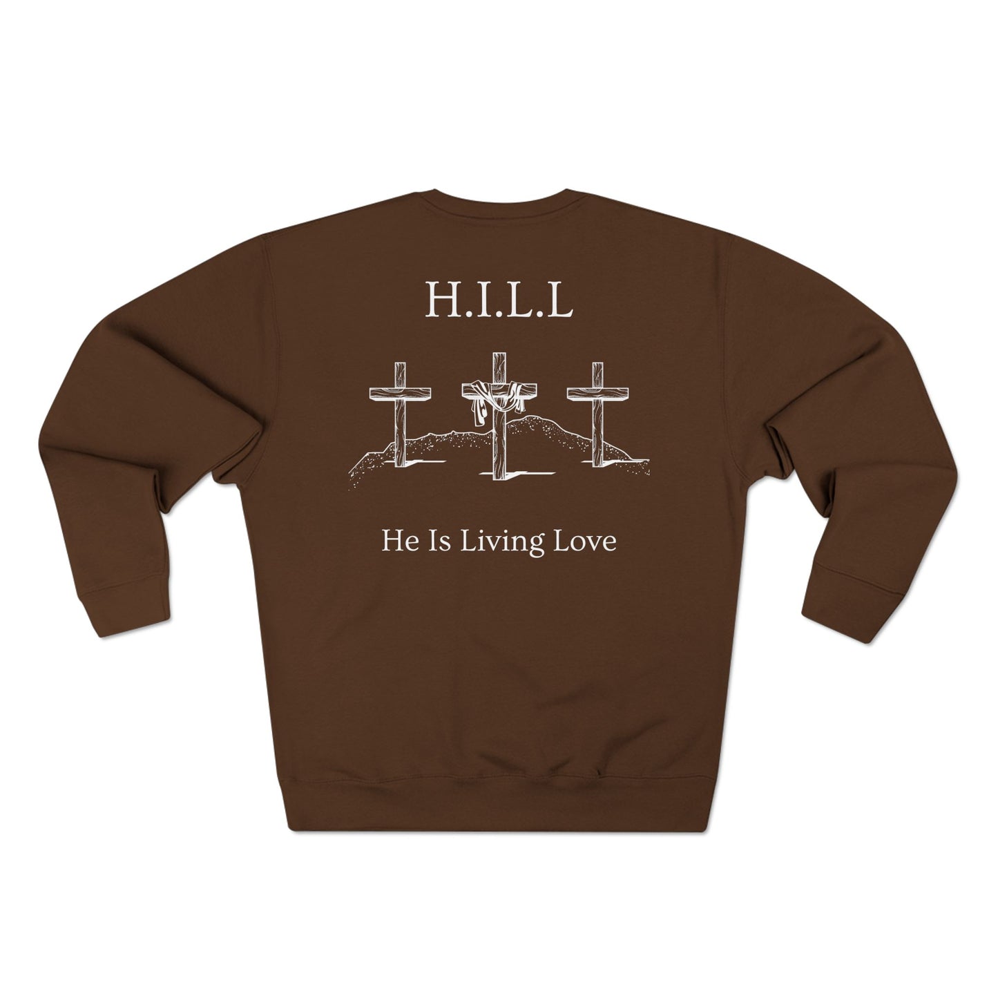 Adult Hill Christian White Words Crewneck