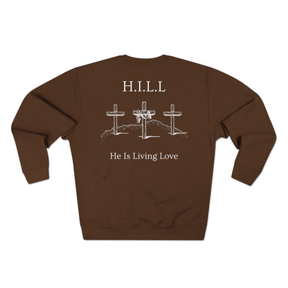 Adult Hill Christian White Words Crewneck