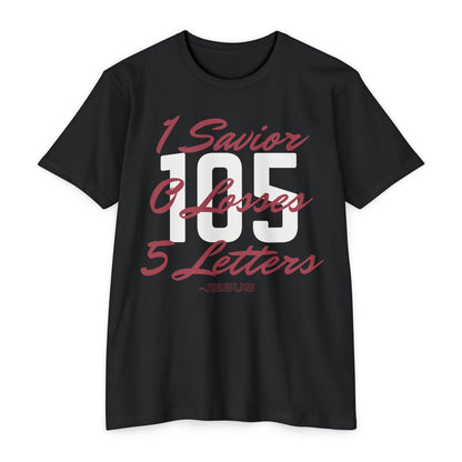 Adult 105 Christian Marron and White Letters Blended