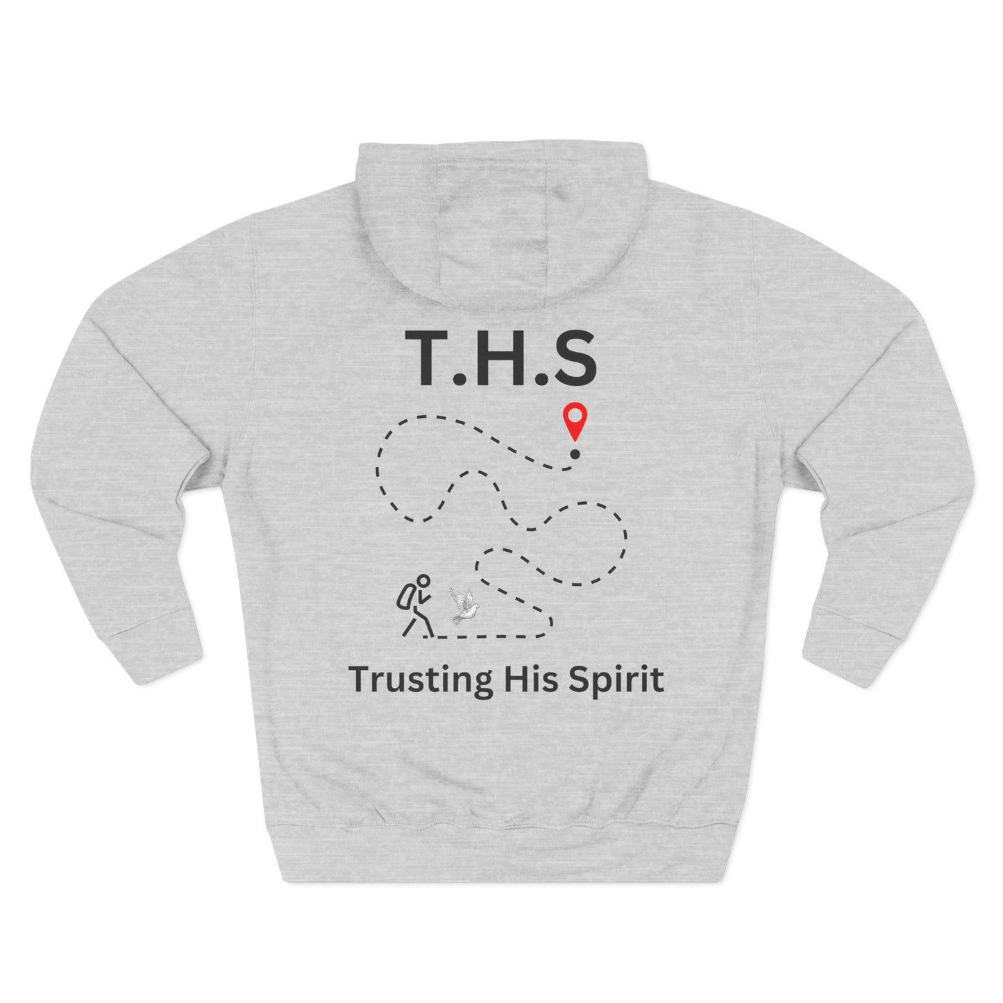 Adult T.H.S Trusting His Spirit Specialty Hoodie Black Letters