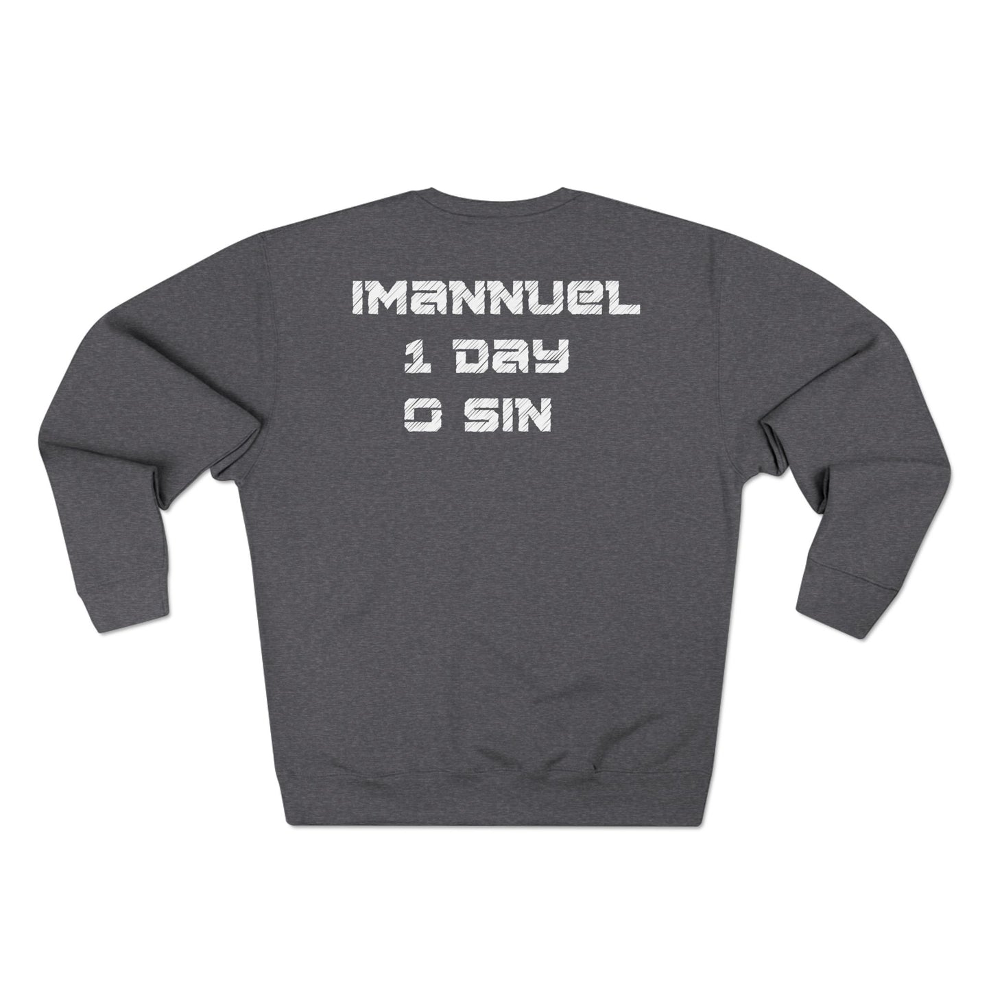 Adult I-10 Christian White Words Crewneck
