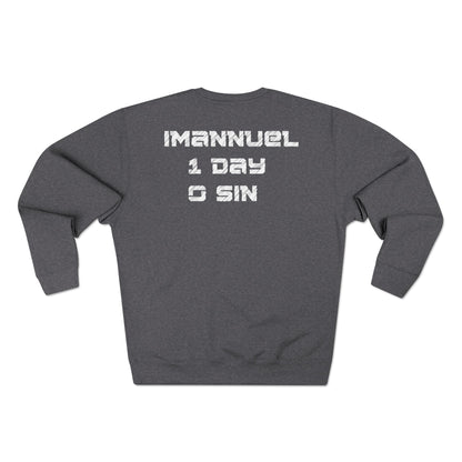 Adult I-10 Christian White Words Crewneck