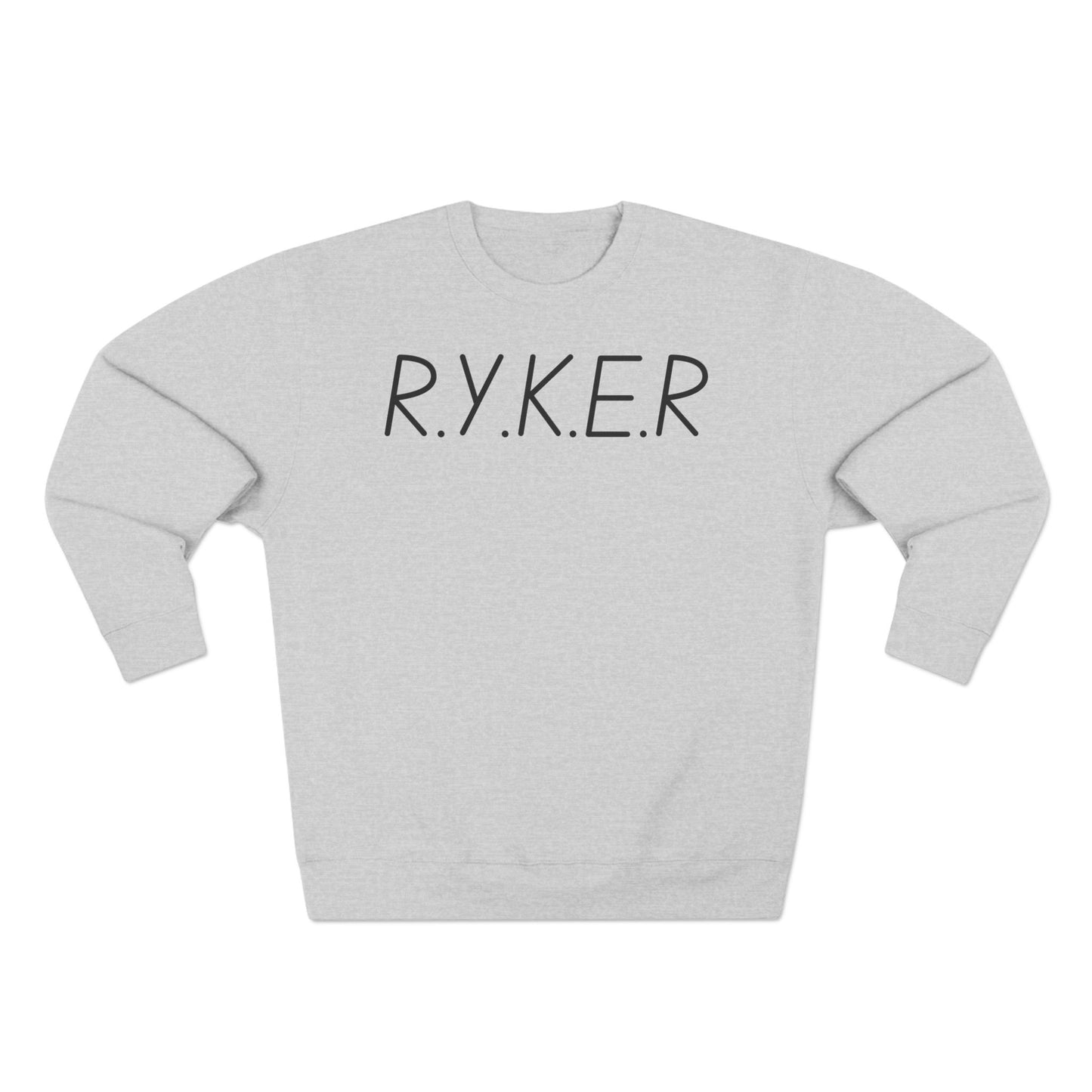 Adult RYKER Christian Black Letters Crewneck