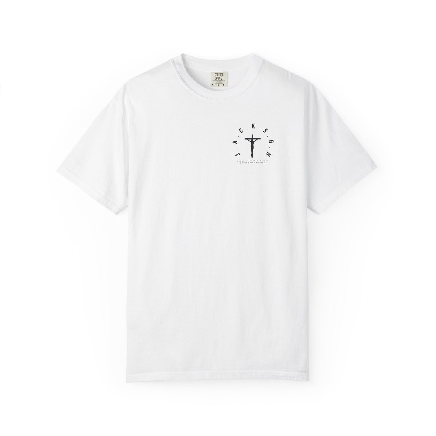 Adult Jackson Christian Black Letters & Cross Heavyweight