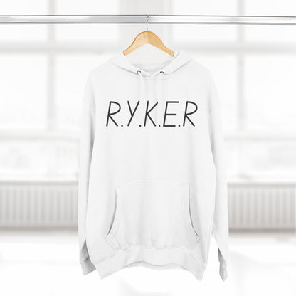RYKER Christian Black Letters Hoodie