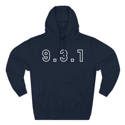 Adult 931 White Pullover Hoodie