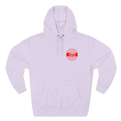 Adult 105 Christian Red and White Letters Hoodie
