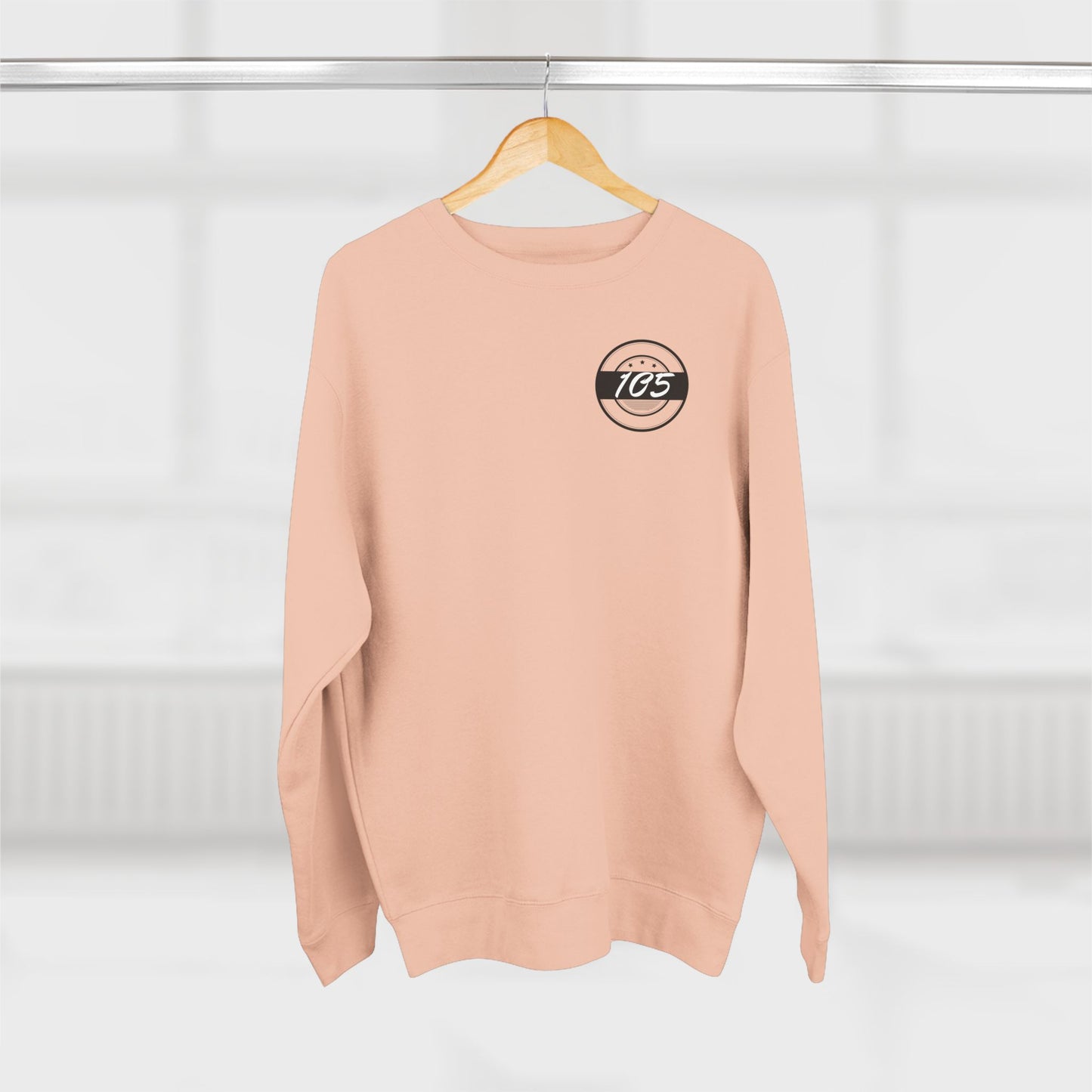 Adult 105 Christian Black and White Letters Crewneck