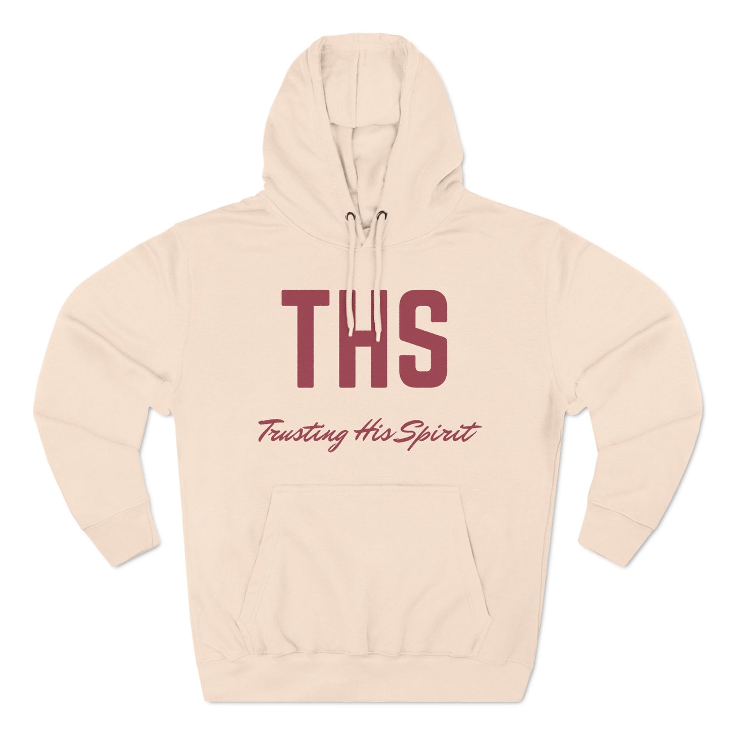 Adult THS Christian Marron Letters Hoodie