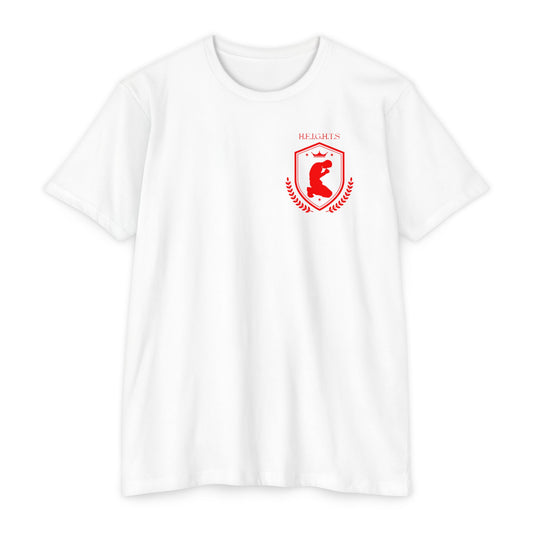 Heights Christian Red Letters & Image Blended