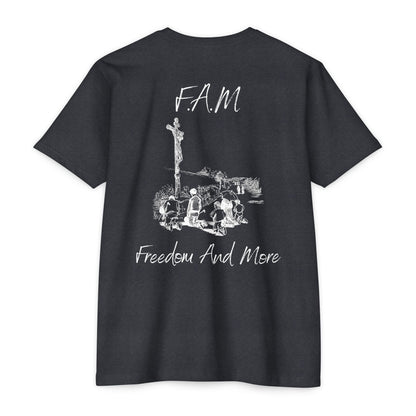 Adult Fam Christian White Letters & Image Premium Tee