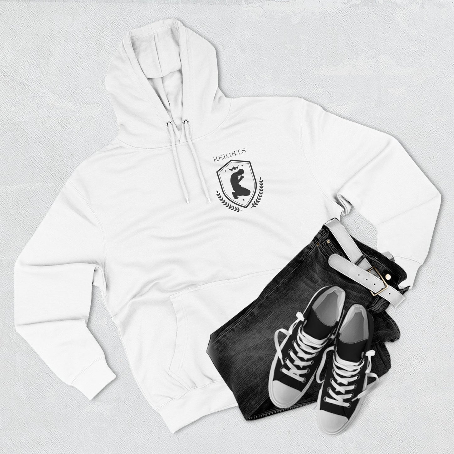 Adult Heights Black Pullover Hoodie