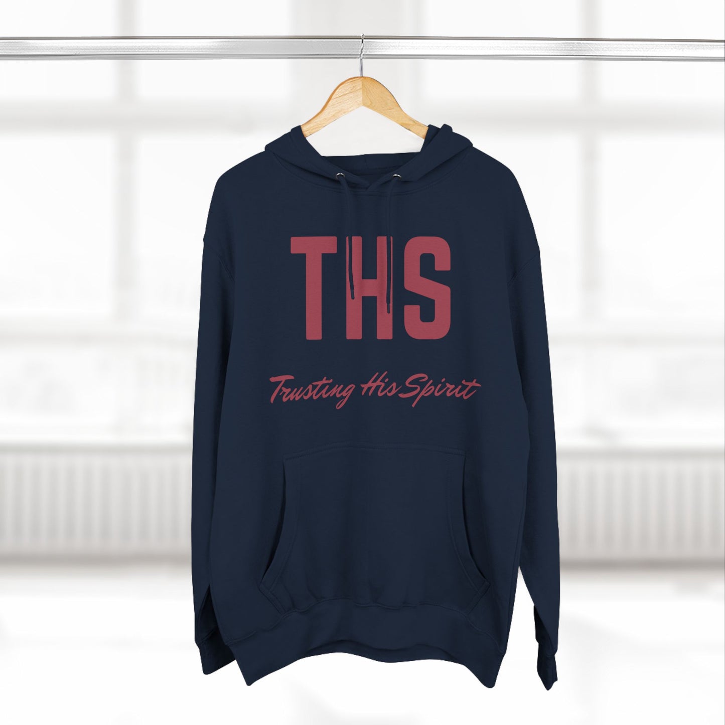 Adult THS Christian Marron Letters Hoodie