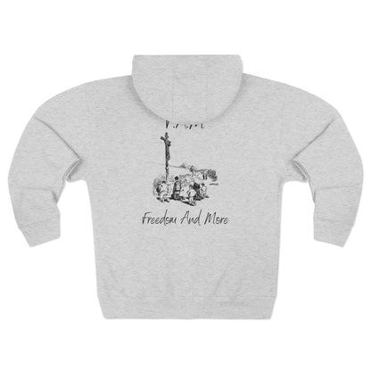 Fam Hoodie Black Words Zipper