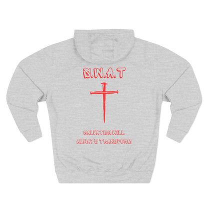 Swat Christian Red Words Hoodie