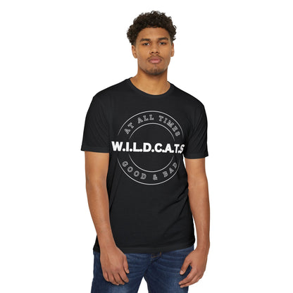 Adult Wildcats Christian White Letters & Picture Premium tee