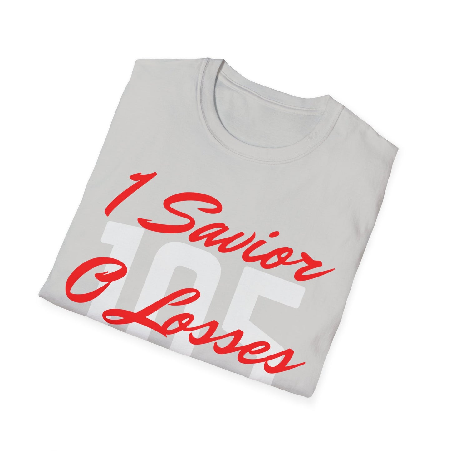 Adult 105 Christian Red and White Letters