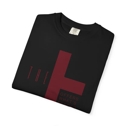 Adult T-Town Christian Marron Letters & Cross