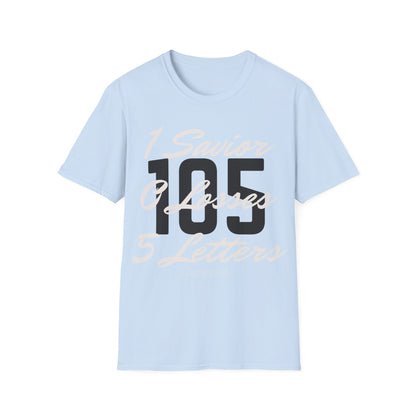 Adult 105 Christian White and Black Letters