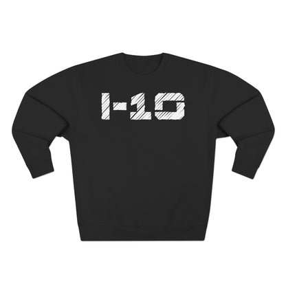 Adult I-10 Christian White Words Crewneck