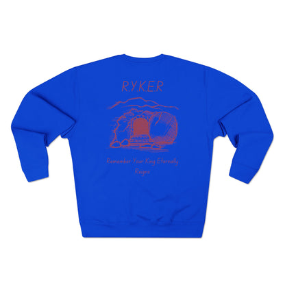 RYKER Christian Marron Letters Crewneck