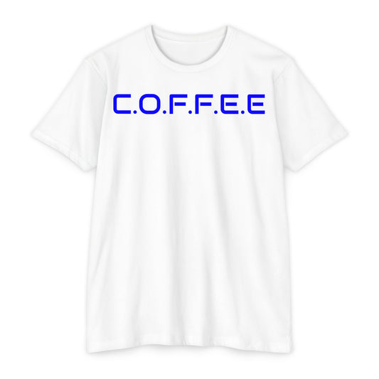 Adult Coffee Christian Blue Words Only Blended