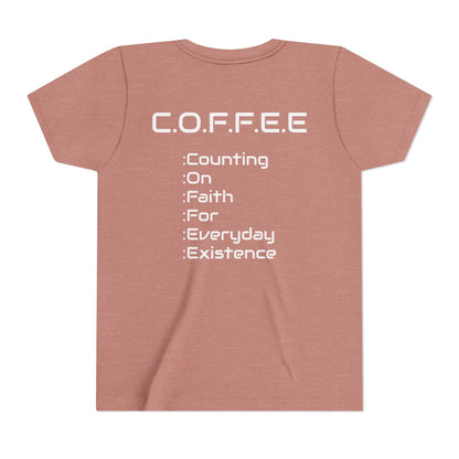 Youth Adult Coffee Christian White Words Only