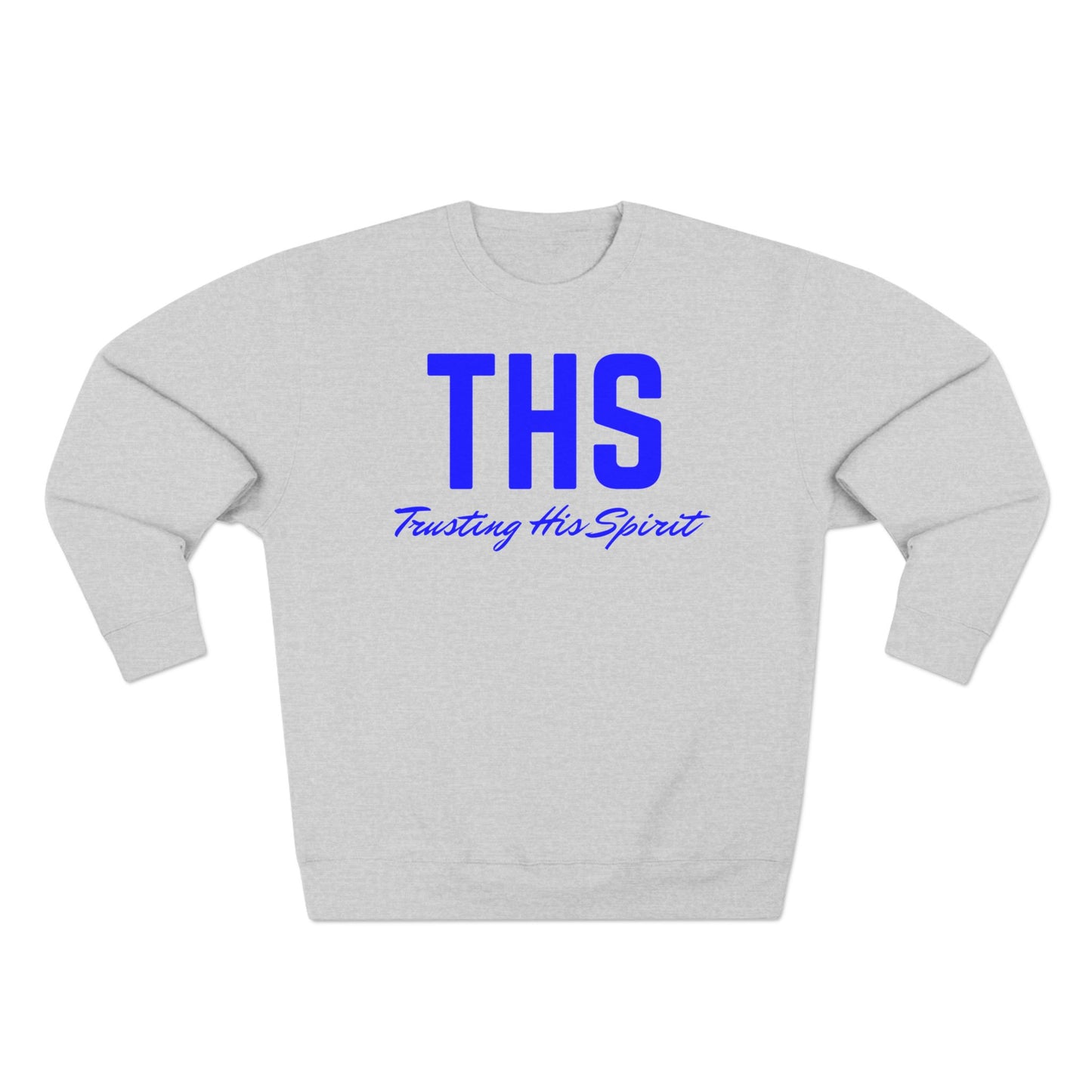 Adult THS Christian Blue Letters Crewneck