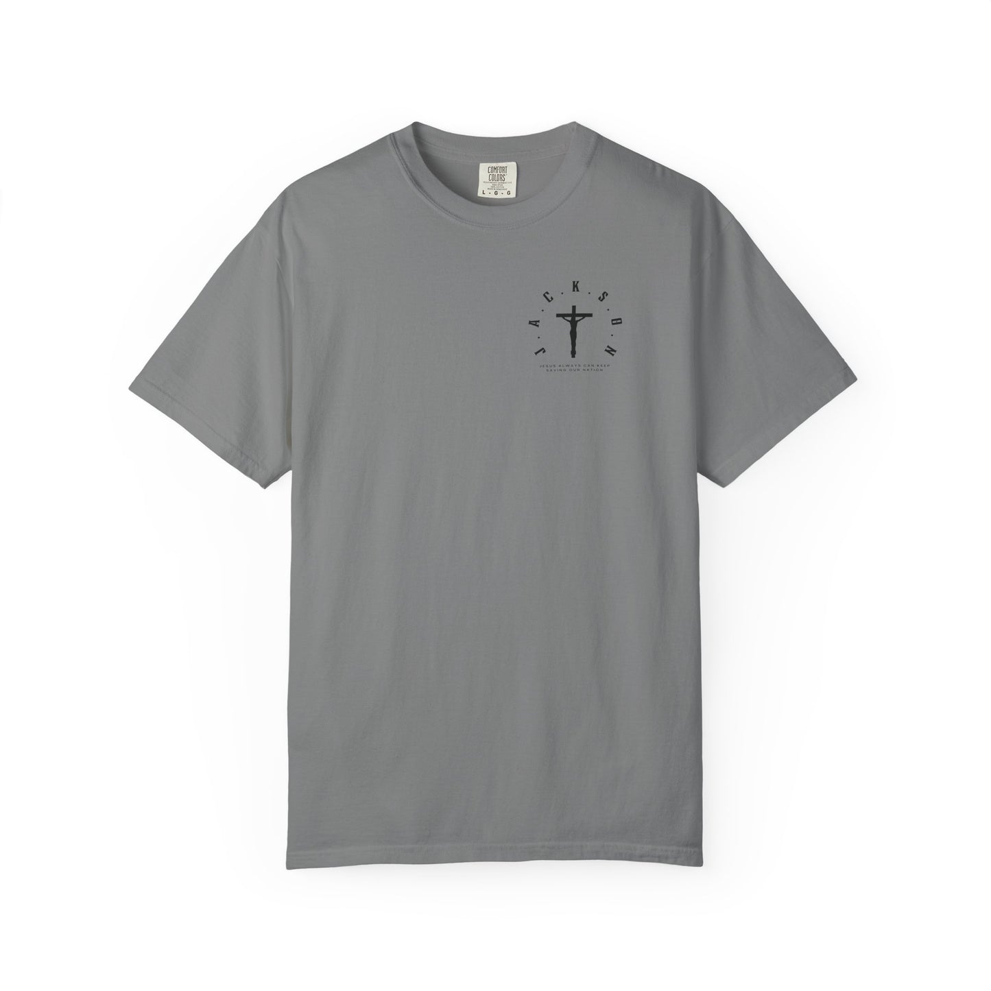 Adult Jackson Christian Black Letters & Cross Heavyweight