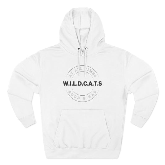 Adult Wildcats Christian Black Letters & Picture Pullover Hoodie