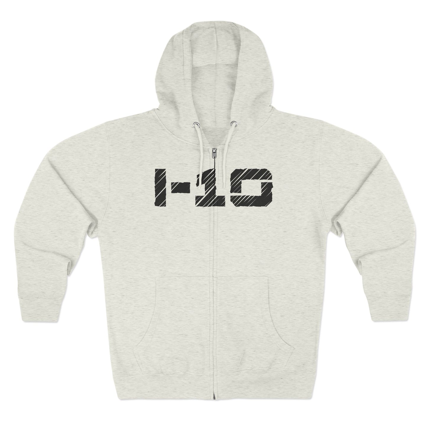 I-10 Christian Black Words Hoodie Zipper