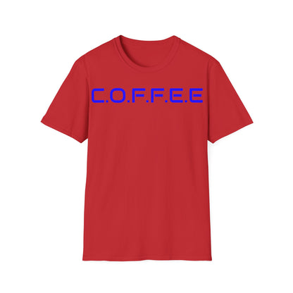 Adult Coffee Christian Blue Words Only