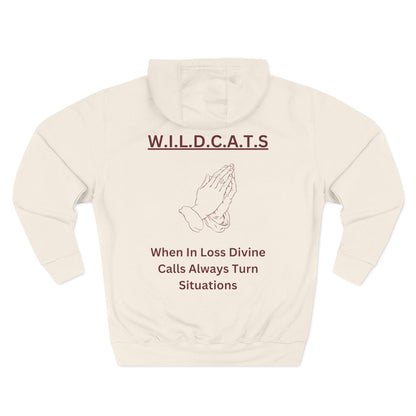 Wildcats Christian Marron Letters & Picture Hoodie