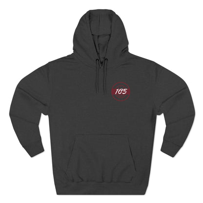 Adult 105 Christian Marron and White Letters Hoodie