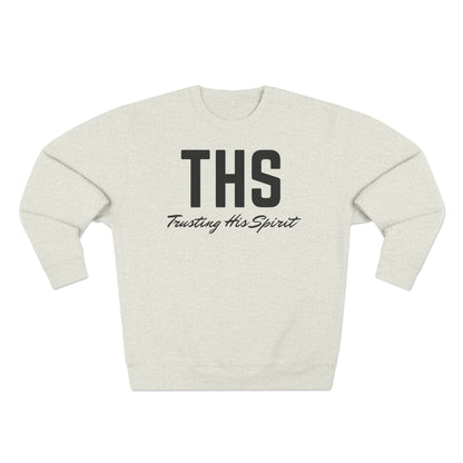 Adult THS Christian Black Letters Crewneck