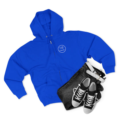 Clothe Yourself White Hoodie Zipper (scripture)