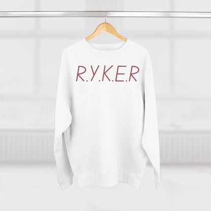 RYKER Christian Marron Letters Crewneck