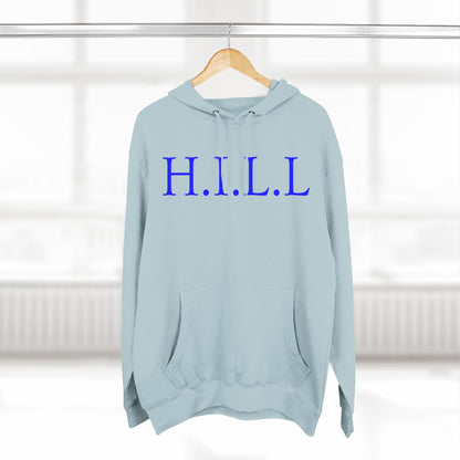 Hill Christian Blue Words Hoodie